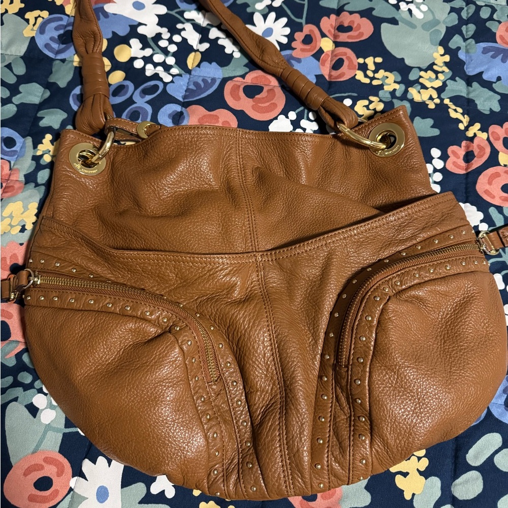 B. Makowsky Animal Print Handbag